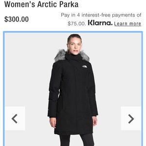 The North Face W Med Arctic Parka Black